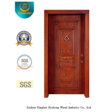 Classic Style Security Door with Carving (t-1012)